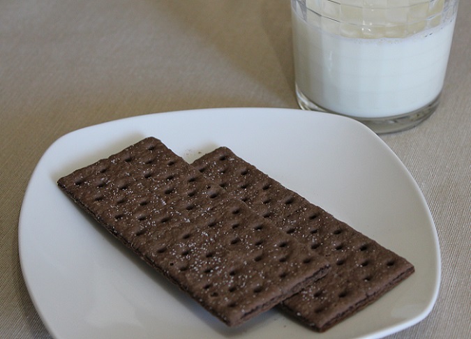 Chocolate Graham Crackers and Milk